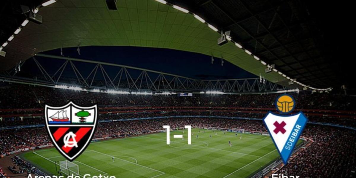 El Arenas de Getxo y el Eibar B reparten los puntos tras empatar a uno