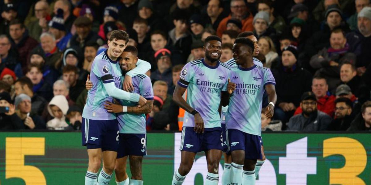 Gabriel Jesus y Martinelli lideran la manita del Arsenal al Palace
