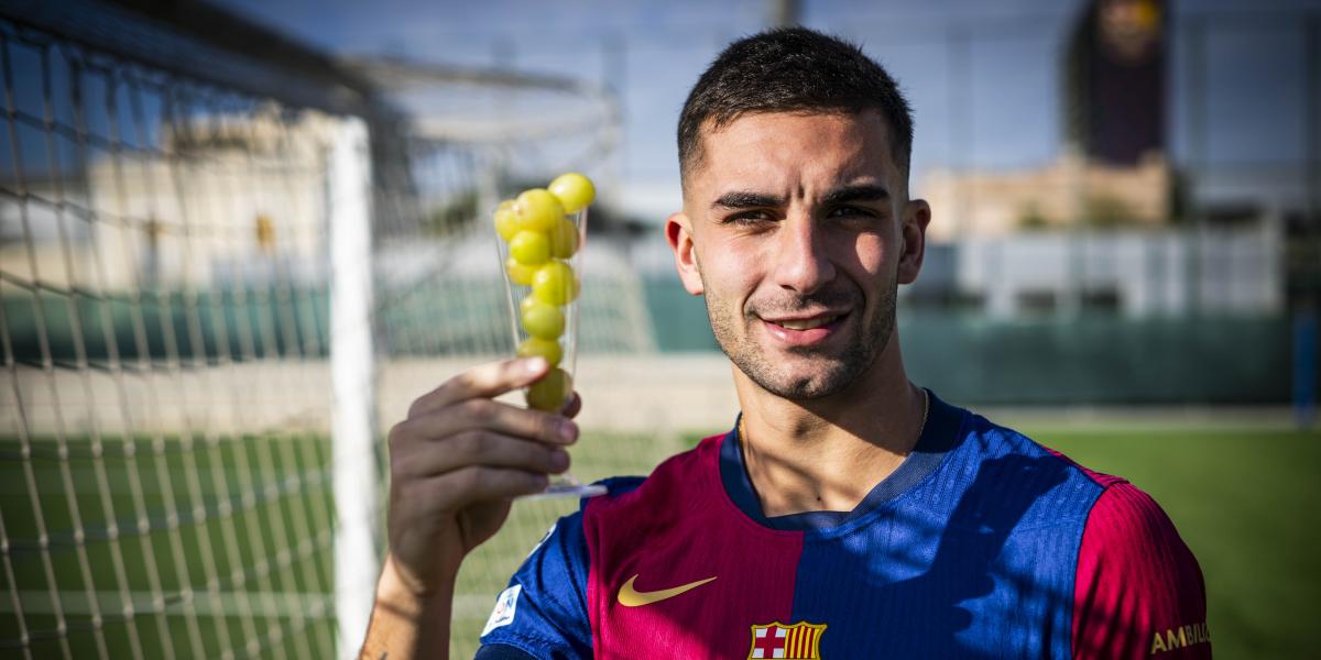 El brindis más culé de Ferran Torres para este 2025