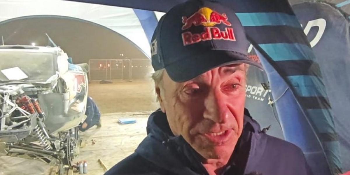 Primera reacción de Sainz tras su abandono en el Dakar: Iba a 20 km/h, es una de las grandes decepciones de mi carrera
