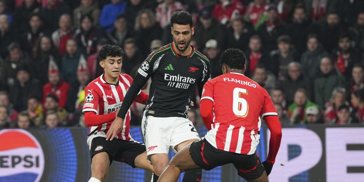 Horario, canal y dónde ver por TV hoy el Arsenal - PSV Eindhoven de la UEFA Champions League