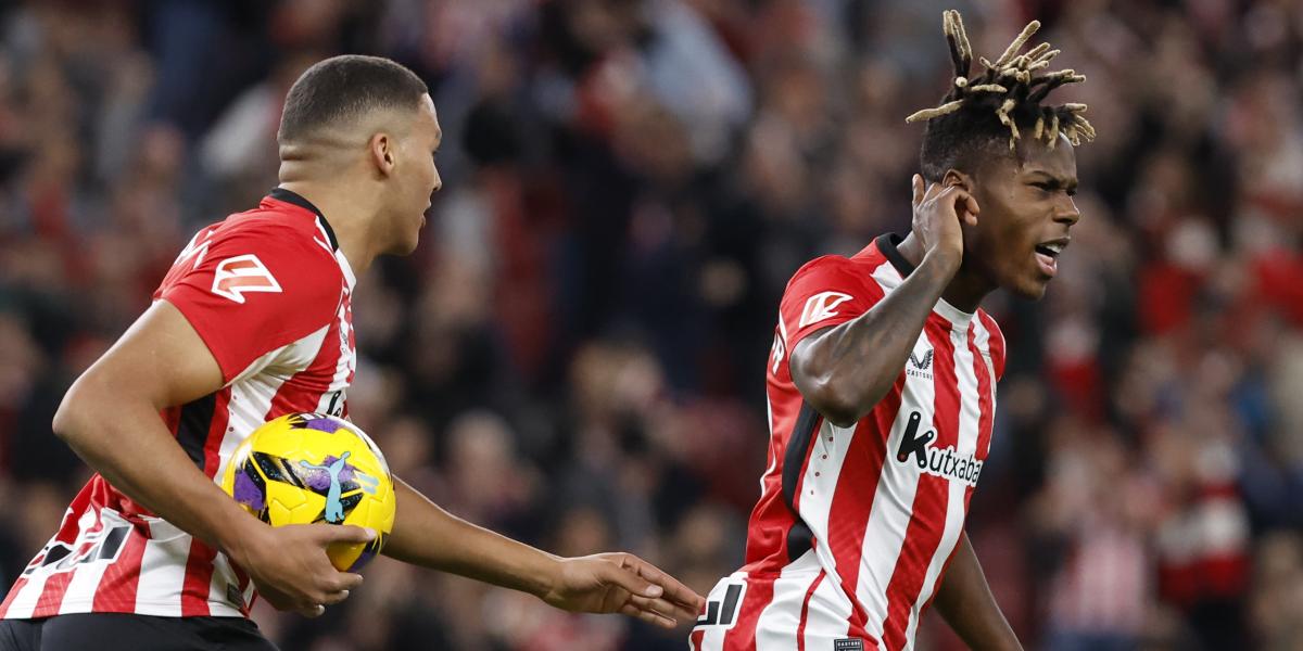 Nico Williams hace bueno el asedio del Athletic a la Roma