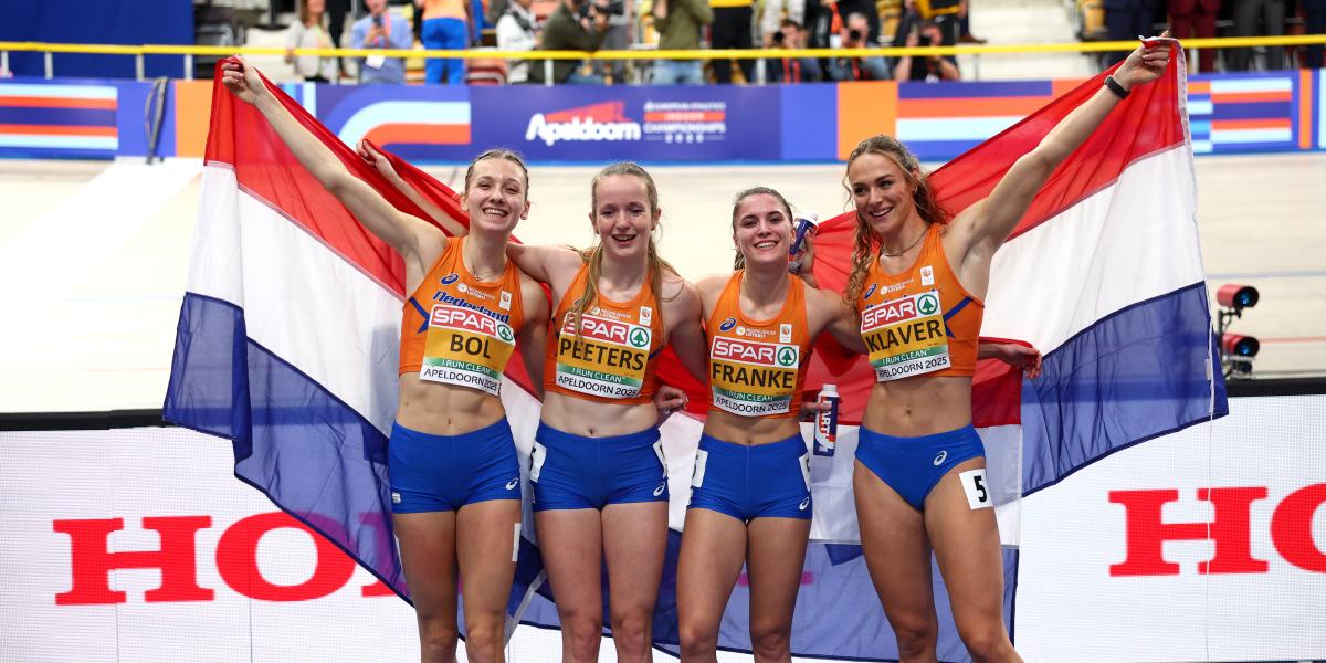 Así quedó el medallero del Europeo indoorn de Apeldoorn