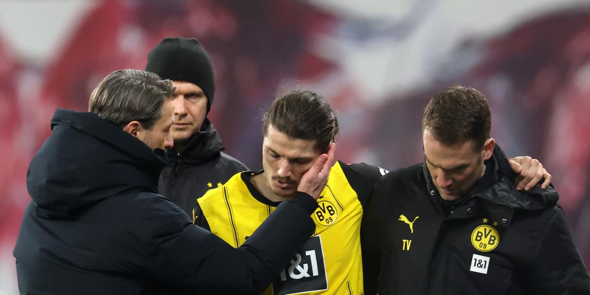 El Dortmund trabaja urgentemente para disimular la baja de Sabitzer ante el Barça