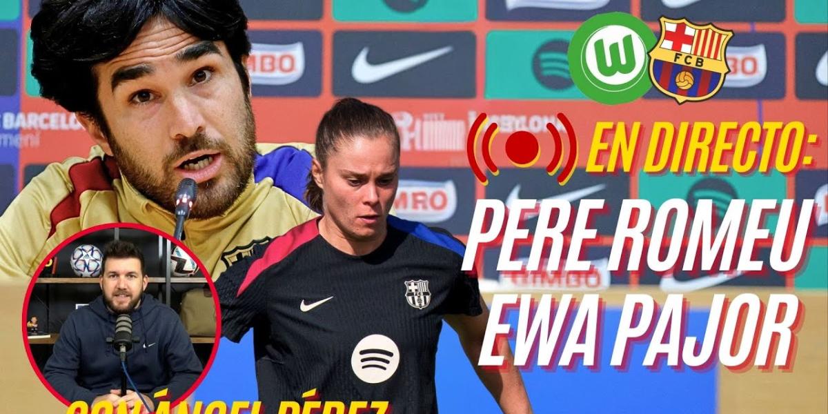 La rueda de prensa de Pere Romeu y Ewa Pajor previa de Champions con Ángel Pérez, en streaming