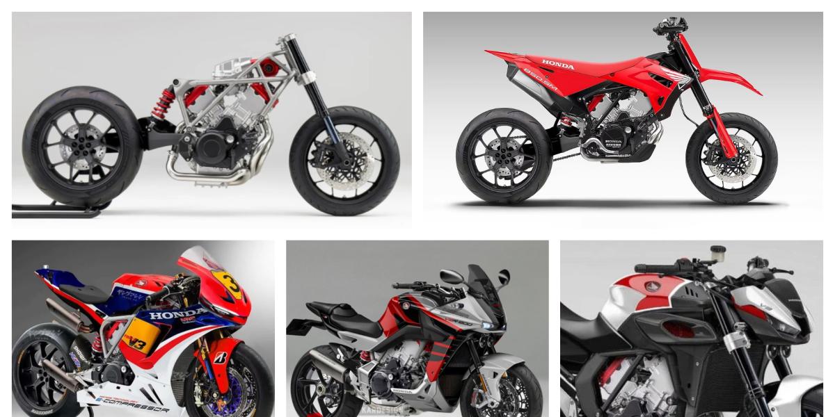 Todo lo que podríamos ver con el excitante motor V3 Turbo de Honda: hasta cuatro motos distintas (o más)