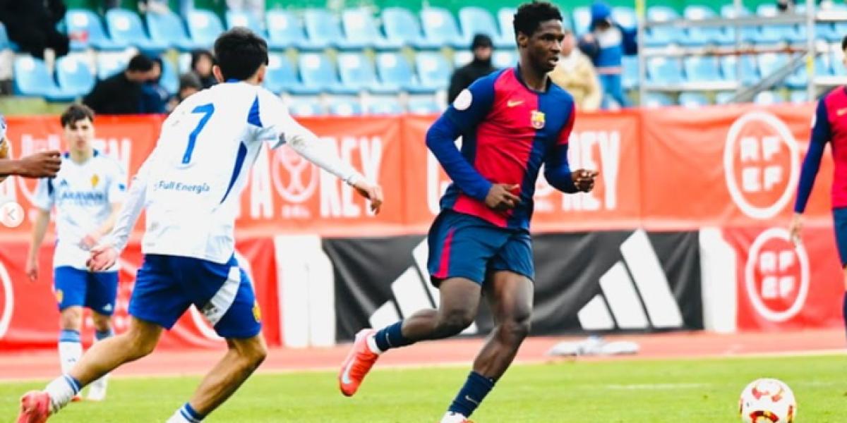 El primer gol de Ibrahim Diarra deja al Juvenil A a un punto del título