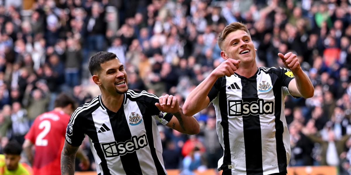 El Newcastle vuela y golea a un Manchester United aún más hundido en la Premier