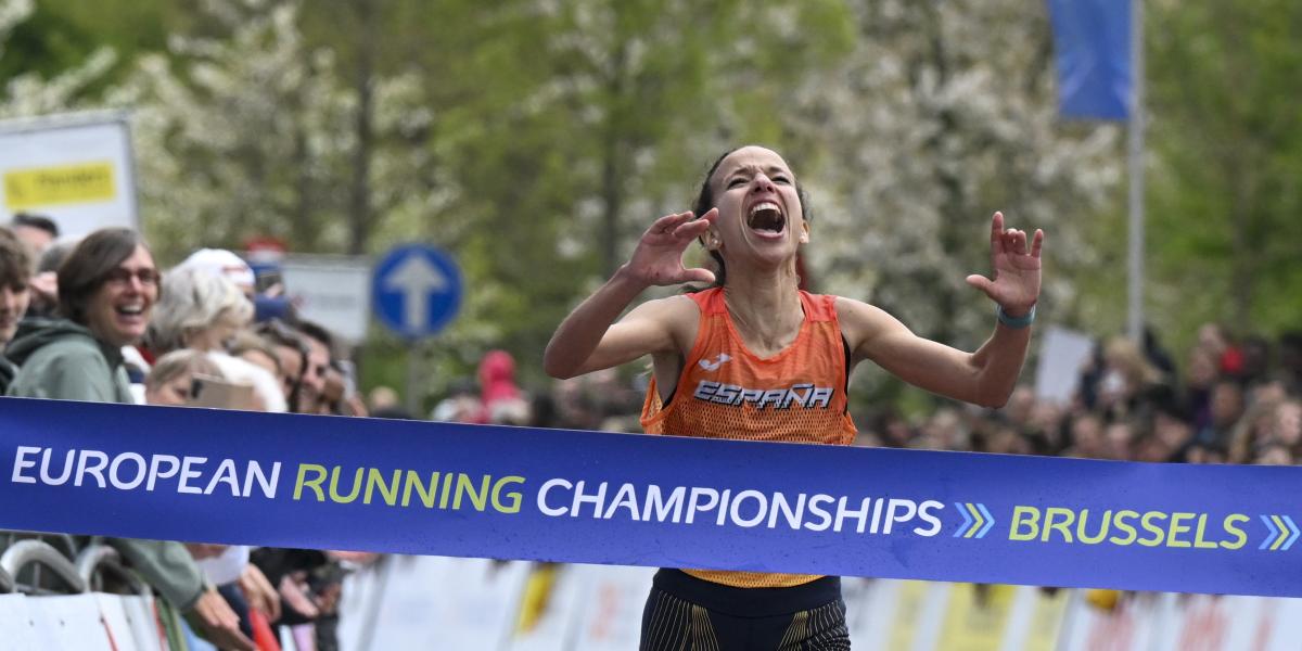Así fue la caída por culpa de un popular que casi le cuesta el oro europeo a Fátima Ouhaddou