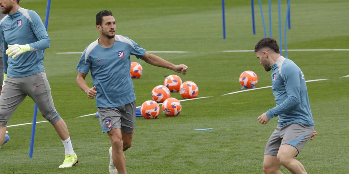 El Atlético vuelve al trabajo dividido y sin Barrios