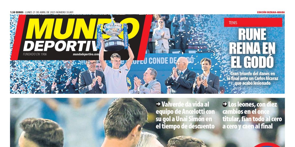 Portada de MD Bizkaia-Araba de hoy lunes