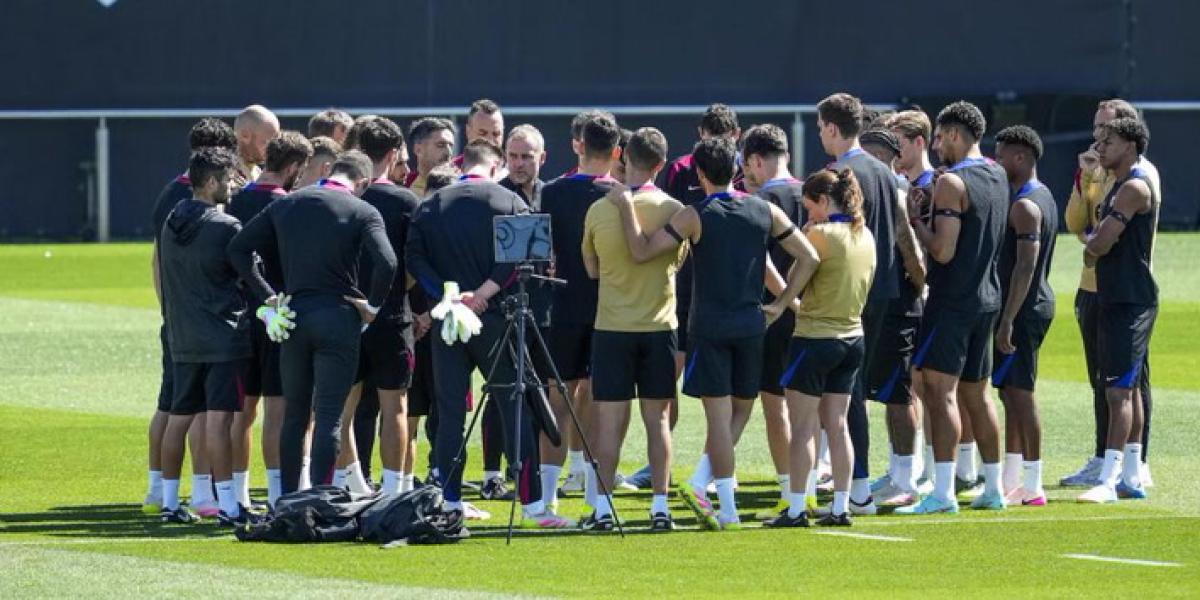 Los de Flick, a toda presión en Montjuïc