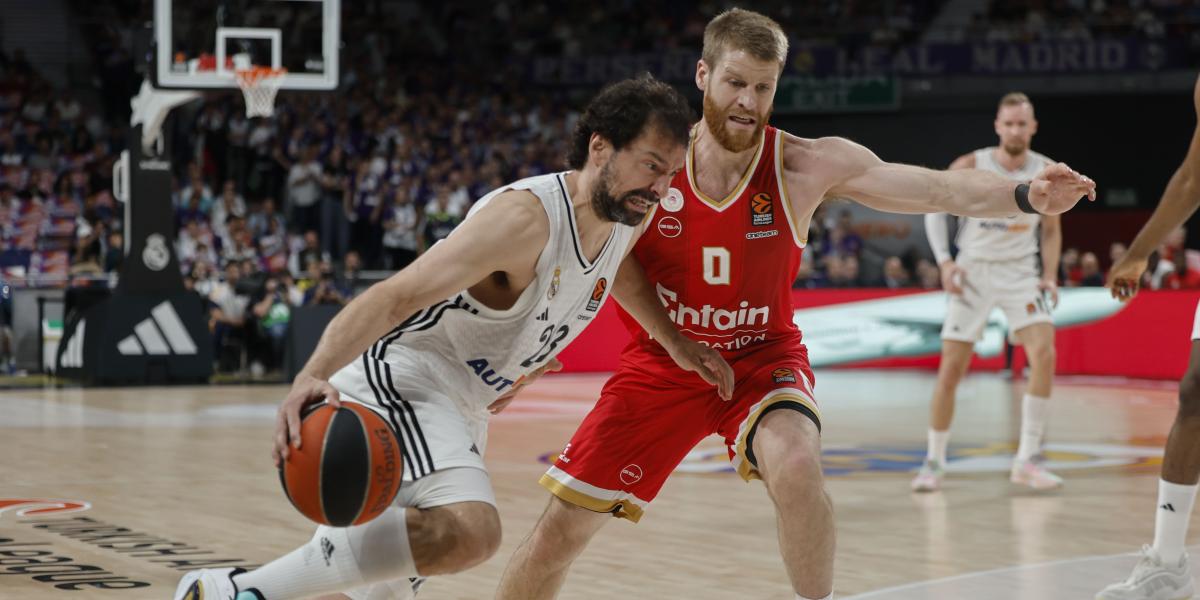 Horario, canal y dónde ver por TV el Real Madrid - Olympiacos del playoff de la Euroliga de baloncesto