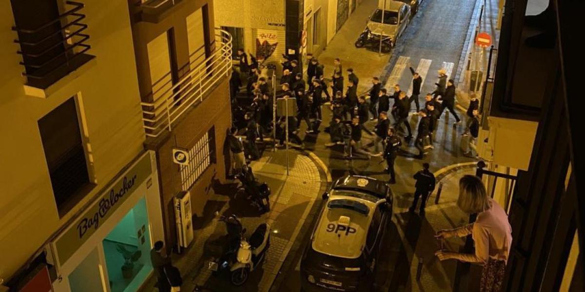 Violentos altercados en la previa del Betis-Fiorentina