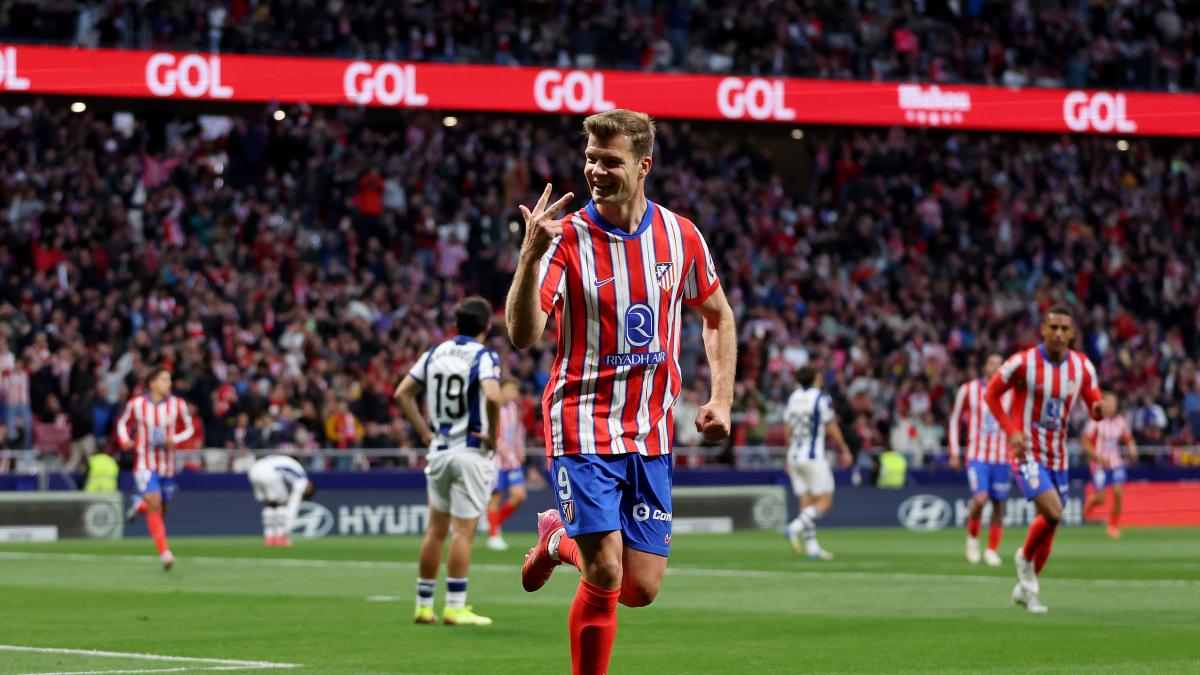 Sorloth regresa a Anoeta con el recuerdo del póker del Metropolitano