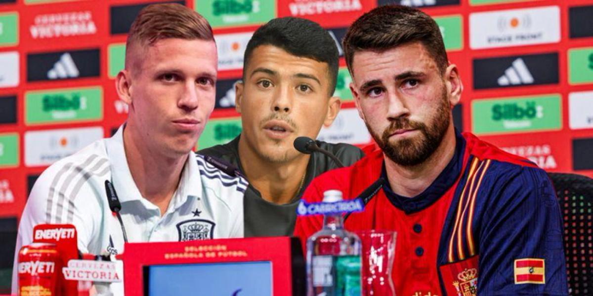 Así ha sido la rueda de prensa de Dani Olmo, Unai Simón y Pedro Porro