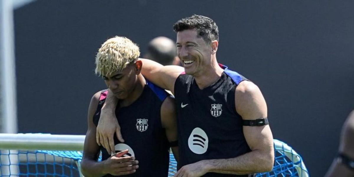 Lewandowski elogia (y aconseja) a Lamine: Si trabaja, no uno ni dos, sino 5, 6 ó 7 años...