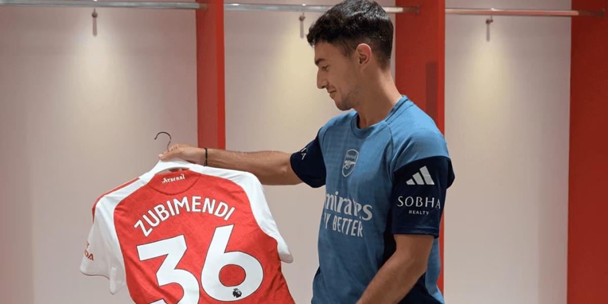 Zubimendi elige el 36 para su aventura Premier, el dorsal con el que todo empezó y ganó una Copa en la Real
