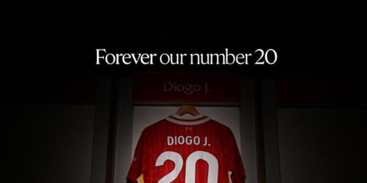 El Liverpool confirma la retirada del dorsal 20 en honor a Diogo Jota
