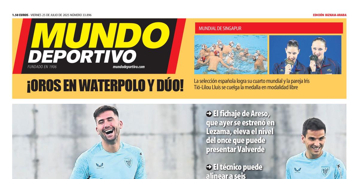 Portada de hoy de la Edición Bizkaia-Araba de Mundo Deportivo