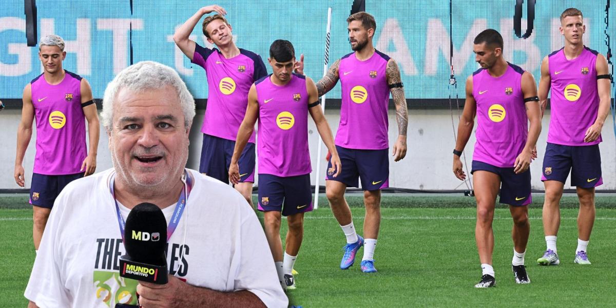 Primer día de trabajo del Barça en Kobe