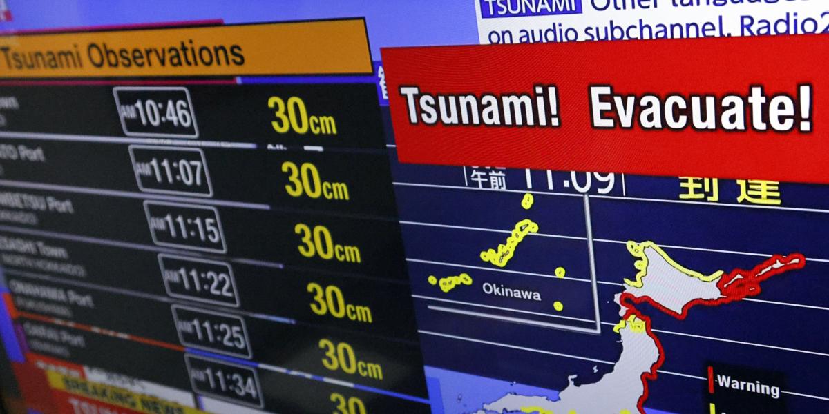 Un terremoto de magnitud 8,8 en península rusa desata alertas de tsunami en el Pacífico