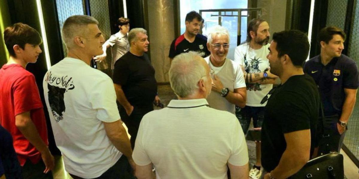 Laporta recibe a Deco en Seúl