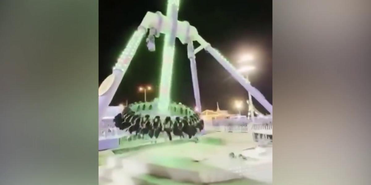 Tragedia en parque de diversiones: atracción se parte en dos en plena función