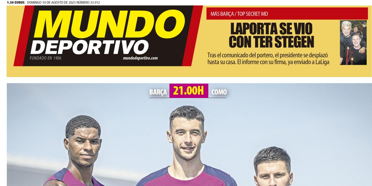 Portada de Mundo Deportivo del 10 de agosto de 2025