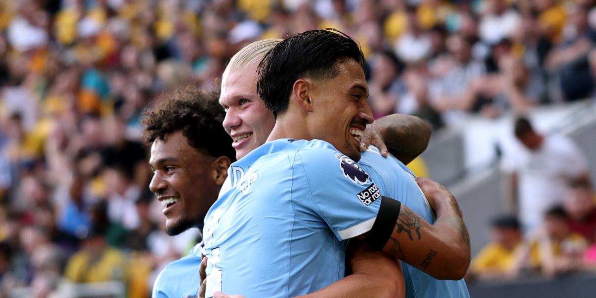 Reijnders entusiasma y doblete de Haaland en la goleada del City de Guardiola