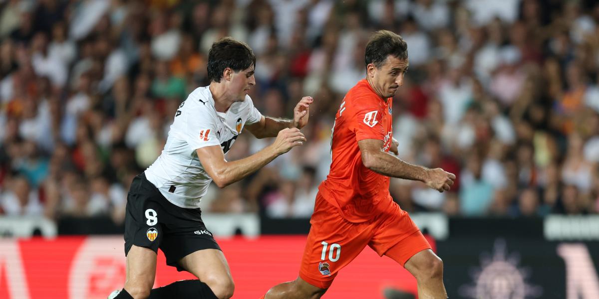 La Real Sociedad iguala rápidamente el marcador tras el gol inicial del Valencia
