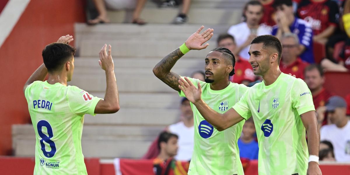 Raphinha y Ferran, escuderos de lujo