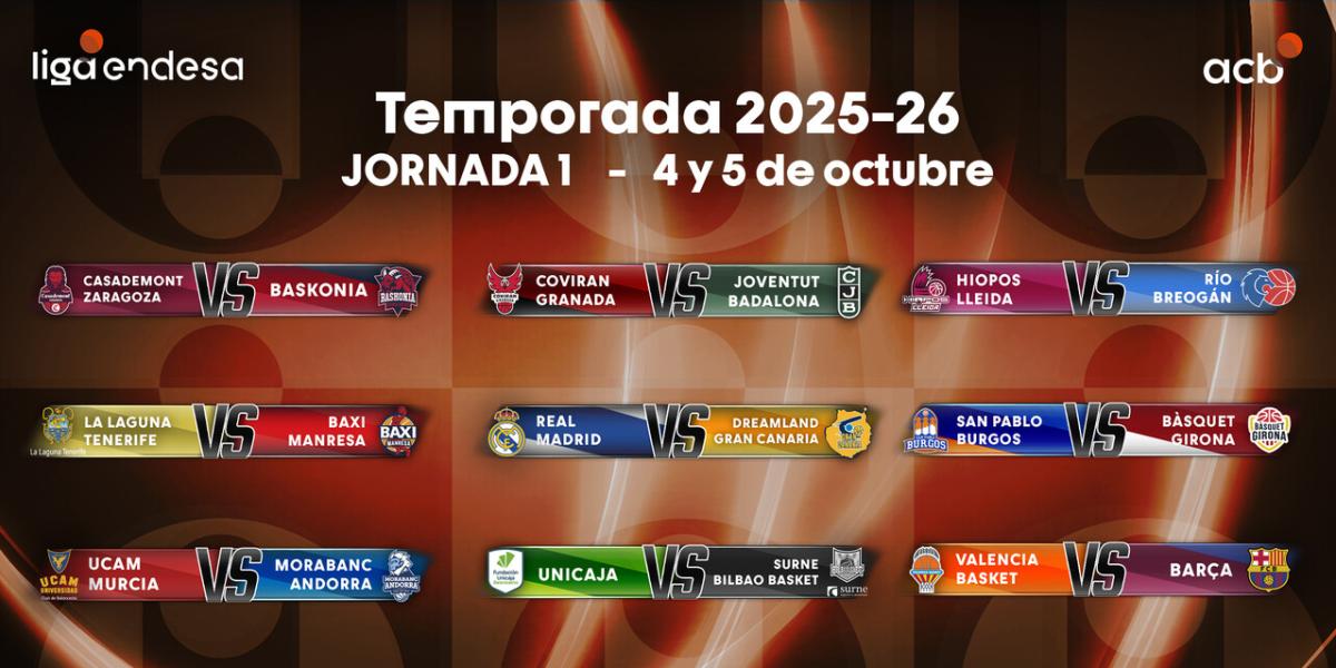 Así será la retransmisión de la Liga Endesa