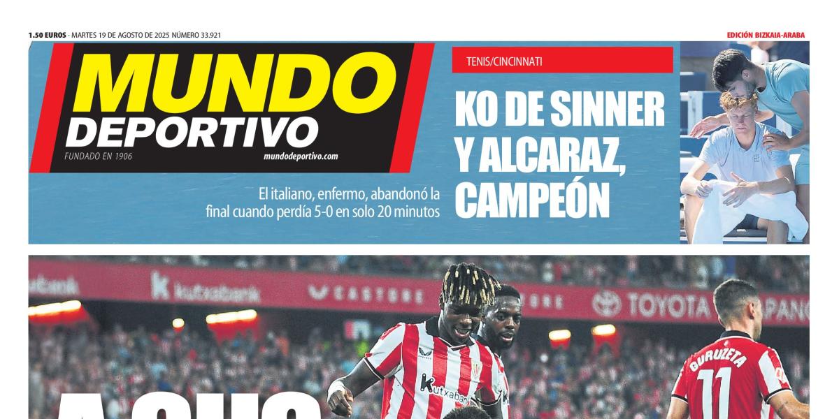 Portada de hoy de la Edición Bizkaia-Araba de Mundo Deportivo
