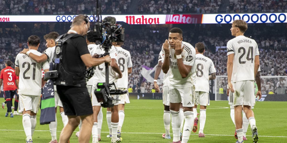 El Real Madrid gana a Osasuna pidiendo la hora