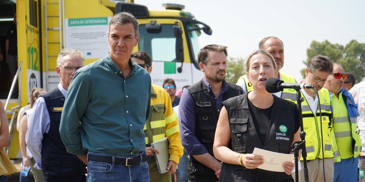 María Guardiola mete la pata y todos se fijan en la reacción de Pedro Sánchez