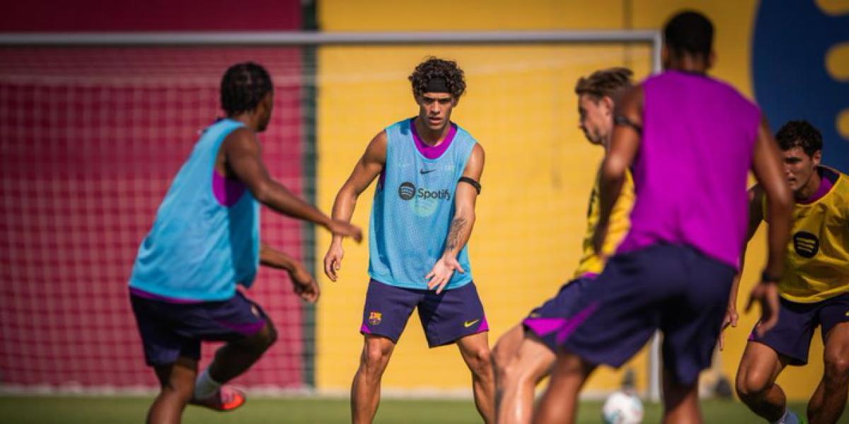 Bardghji y Héctor Fort, ausentes en el entrenamiento, jugarán hoy un amistoso con el filial