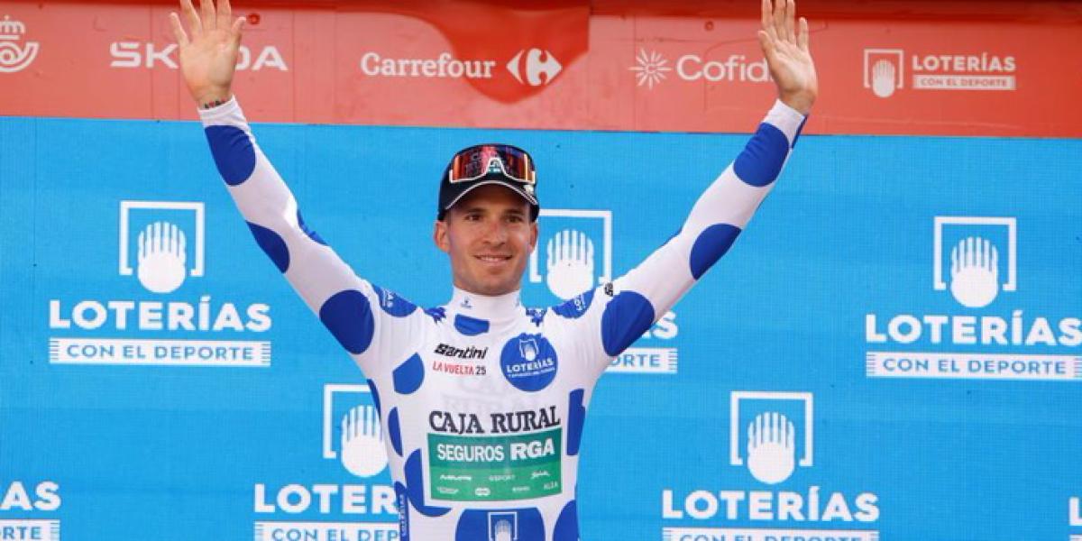 Paso al frente del catalán Joel Nicolau del equipo Caja Rural, nuevo líder de la montaña: Es un sueño, no me lo creo