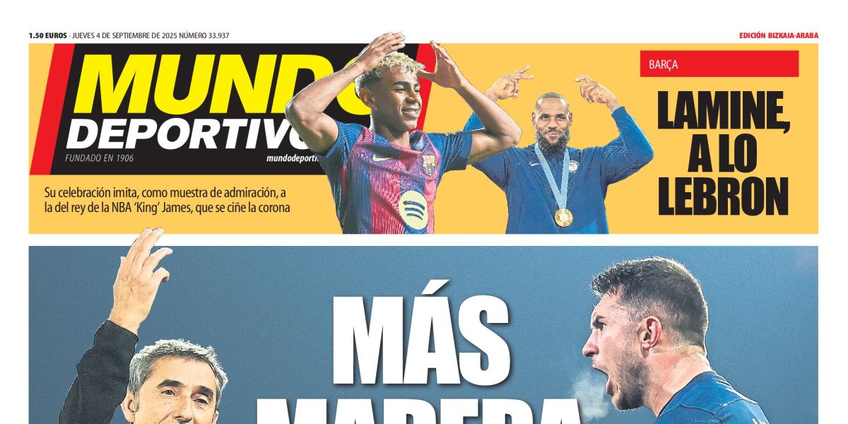 Portada de hoy de la Edición Bizkaia-Araba de Mundo Deportivo