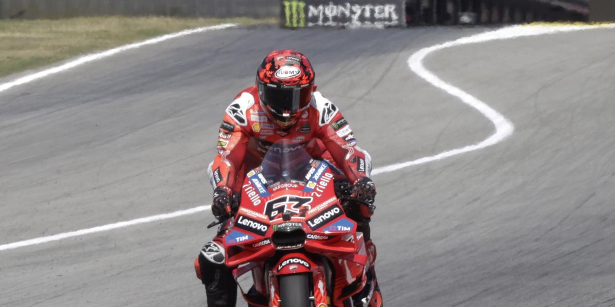 Así queda la parrilla de salida de MotoGP del GP de Catalunya: Martín y Bagnaia, los dos grandes protagonistas de 2024, hundidos