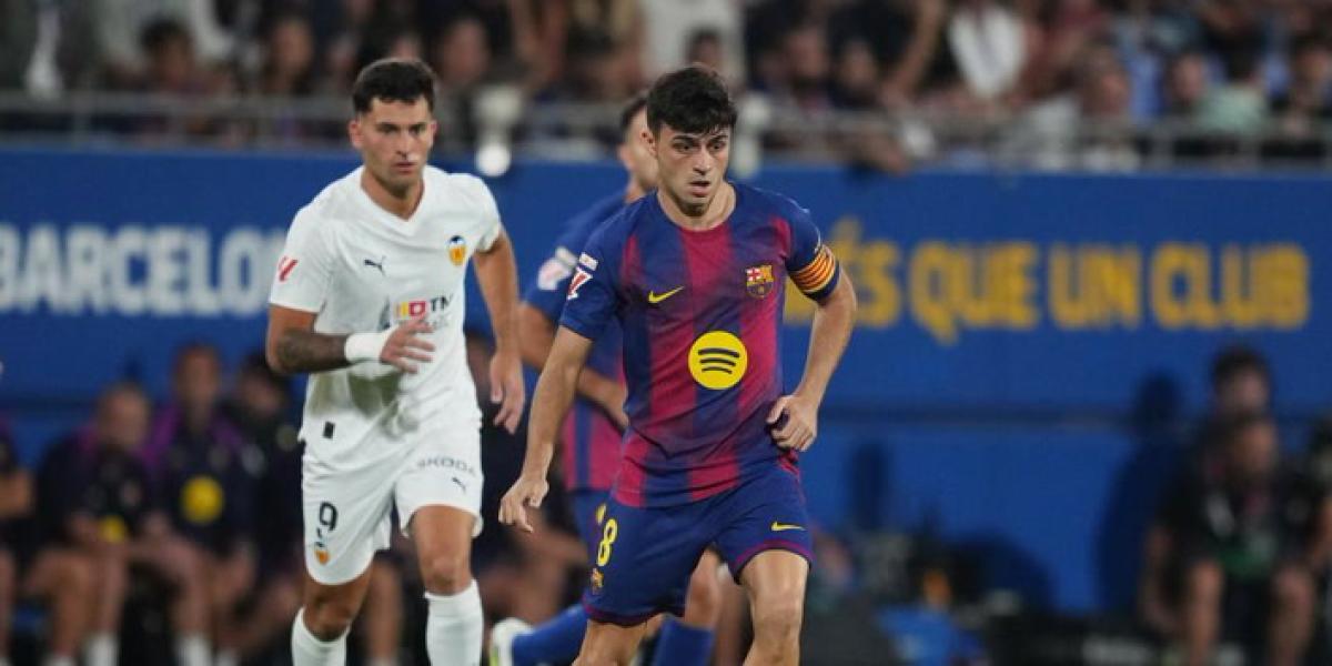 Pedri, capitán y líder en la goleada del Barça