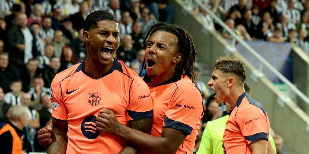 Koundé, solvente atrás y asistente de lujo para Rashford