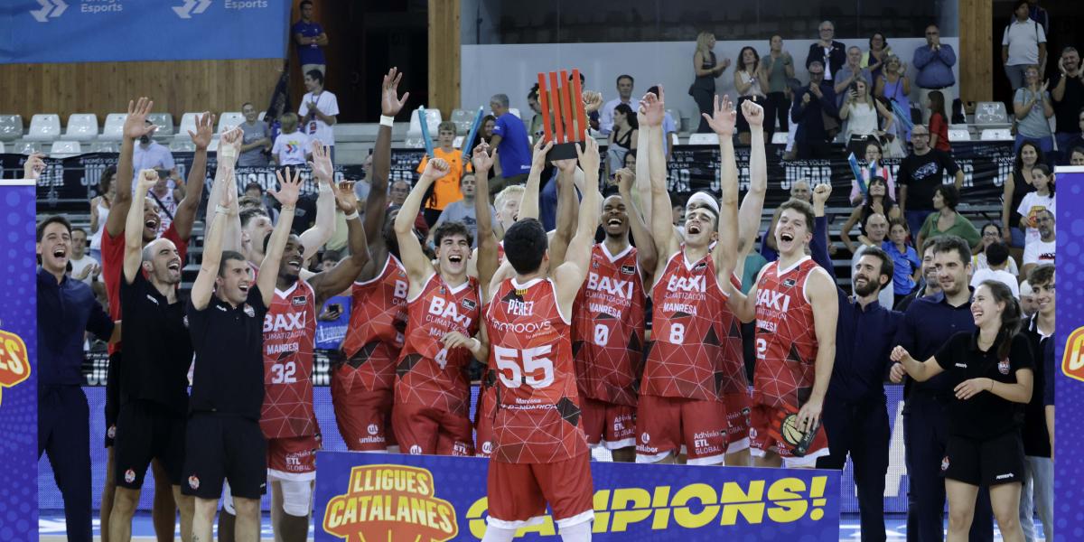 83-79: El BAXI Manresa recupera el trono en la Lliga Catalana ante el Joventut de Ricky