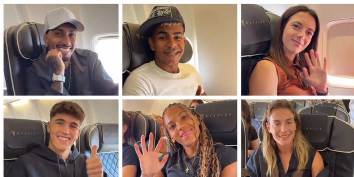 La amplia comitiva del Barça, rumbo a París para la Gala del Balón de Oro