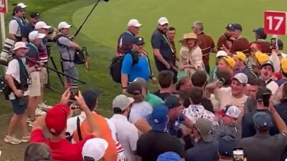 Salen a la luz más vídeos del incidente de la mujer de McIlroy con el público de la Ryder