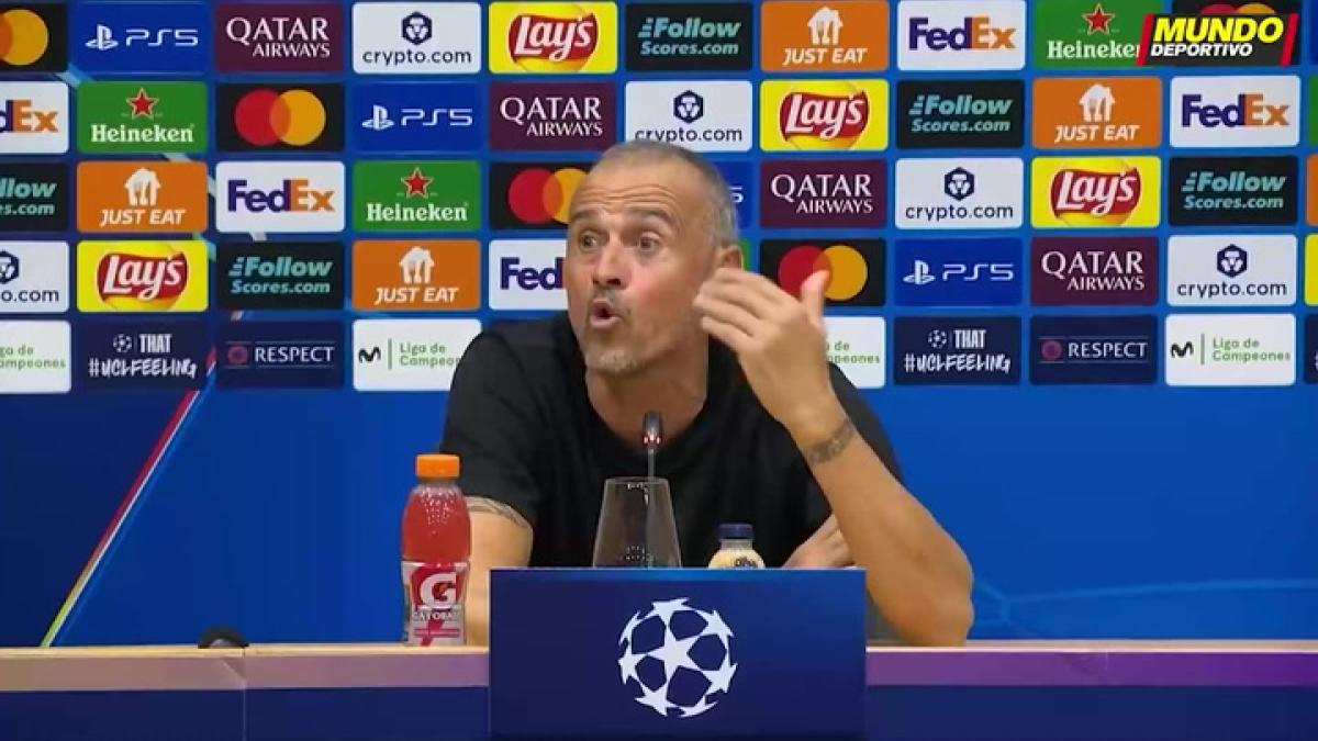 Luis Enrique se las tuvo con un periodista: Si tú me dices no, yo te digo sí. Y si tú me dices sí, yo te digo no
