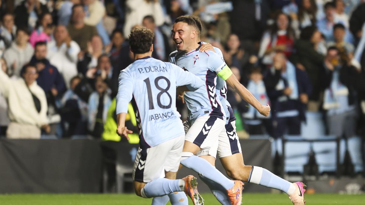 El Celta celebra el hito de Aspas con una victoria importante ante el Niza