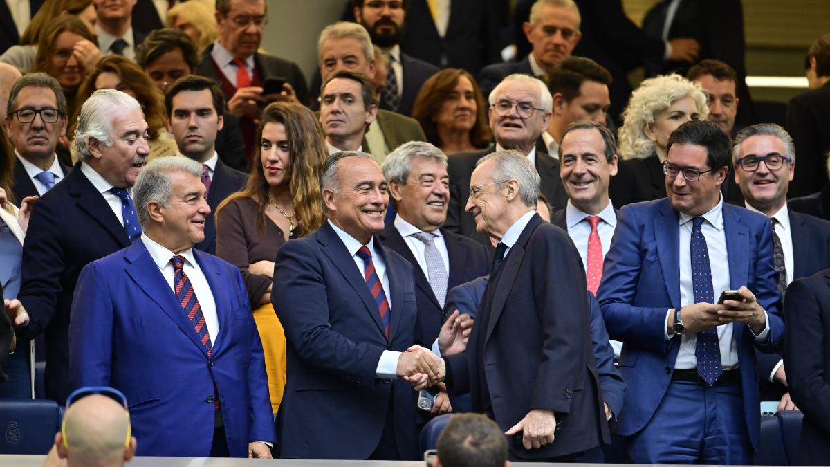 Caras conocidas en el palco del Bernabéu
