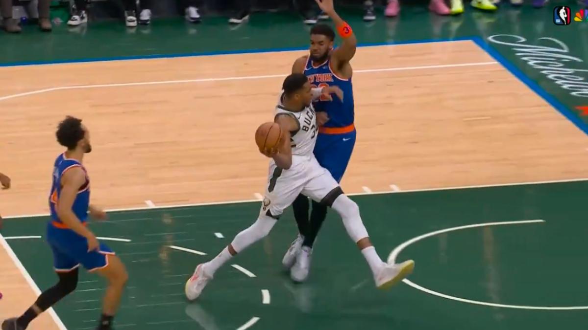 Esto en la Euroliga no pasa: ¡Antetokounmpo anota tras seis pasos sin botar el balón!