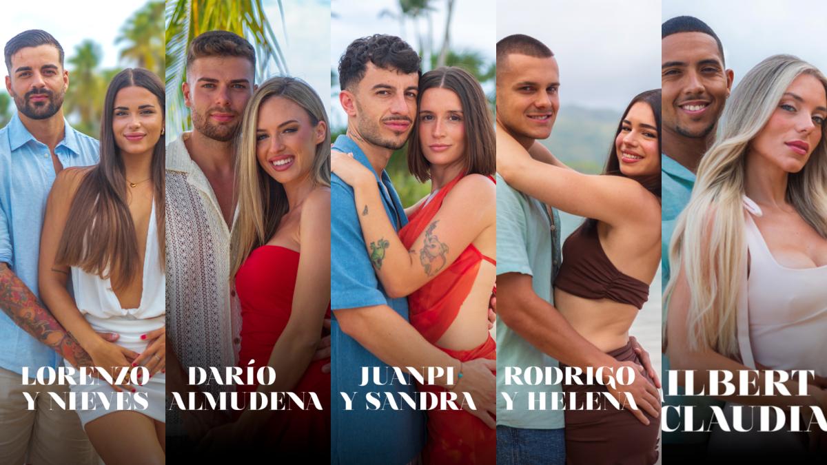 Estas son las 5 parejas que se estrenan este lunes en La Isla de las Tentaciones 9 en Telecinco